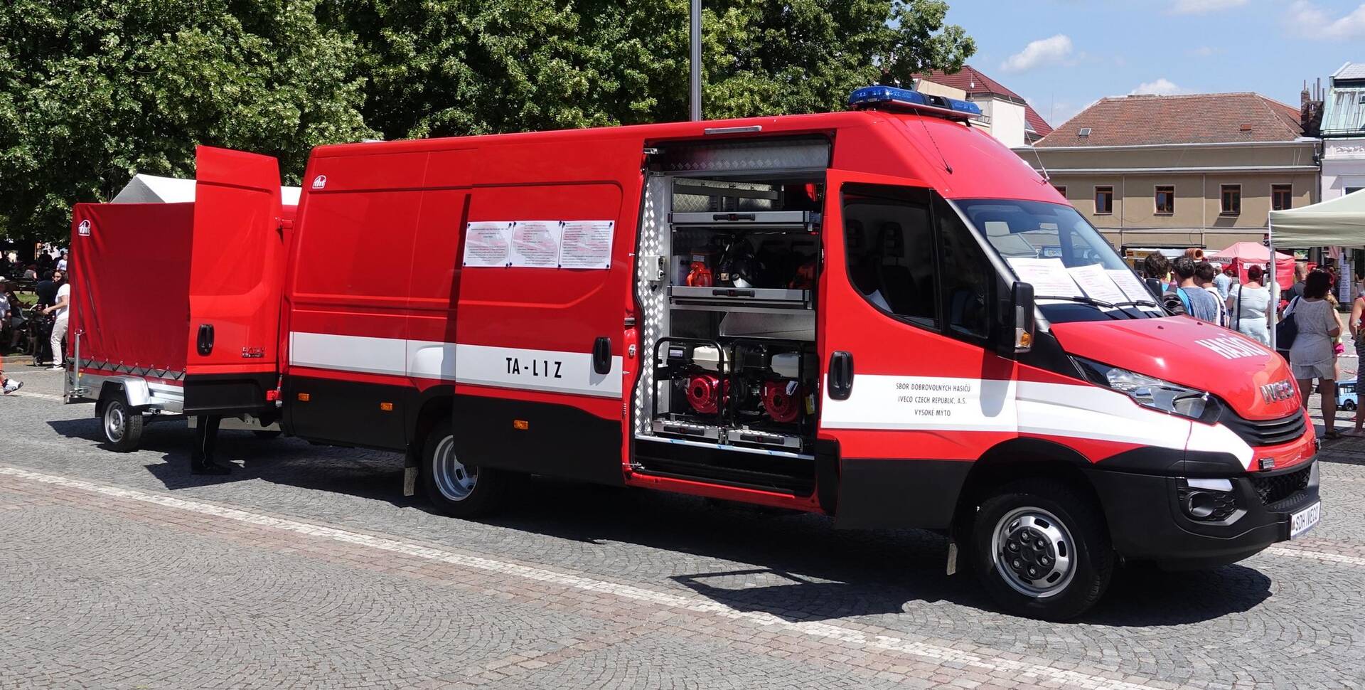 Nový hasičský vůz IVECO Daily pro dobrovolné hasiče společnosti IVECO