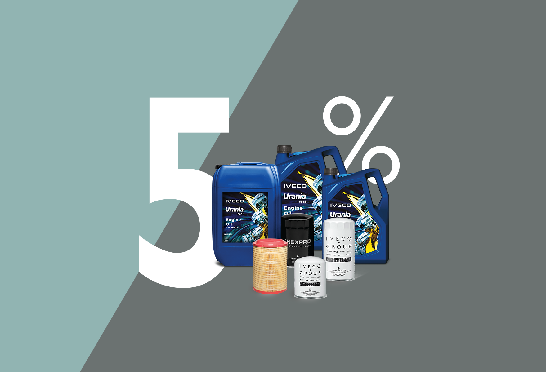 Páteční sleva 5 % na filtry a oleje v B2B e-shopu