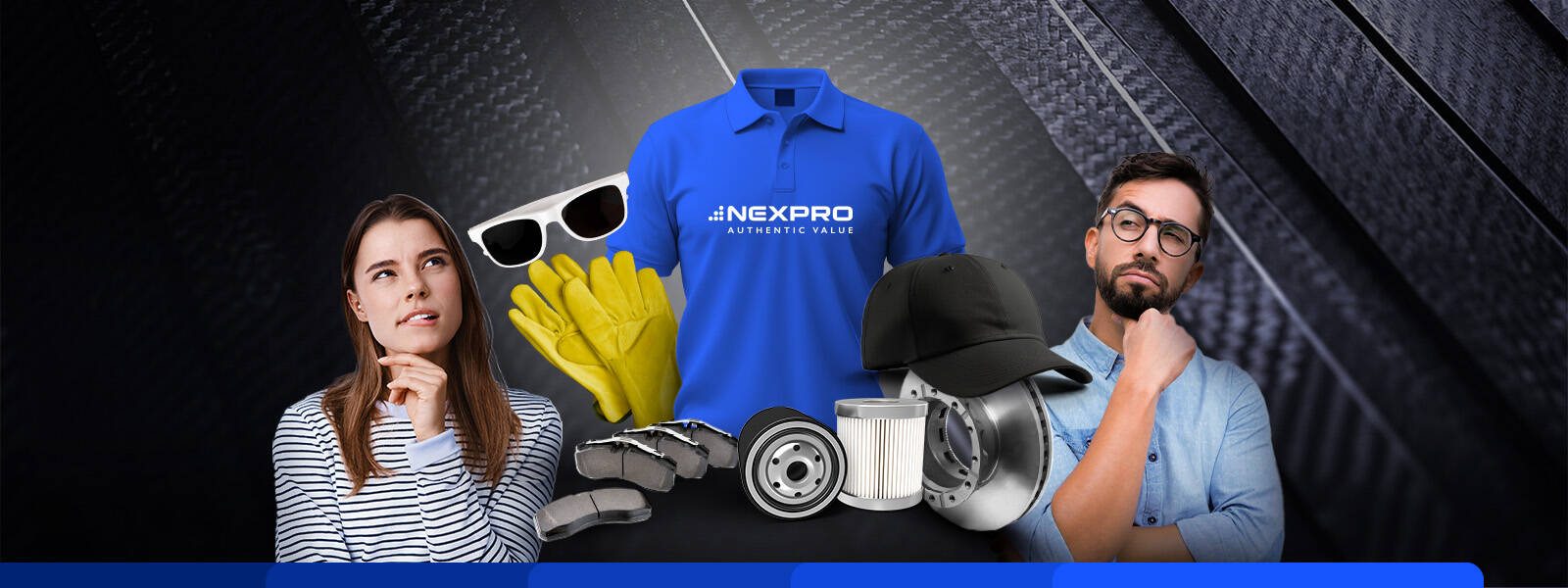 Stylový merch NEXPRO k odběru náhradních dílů